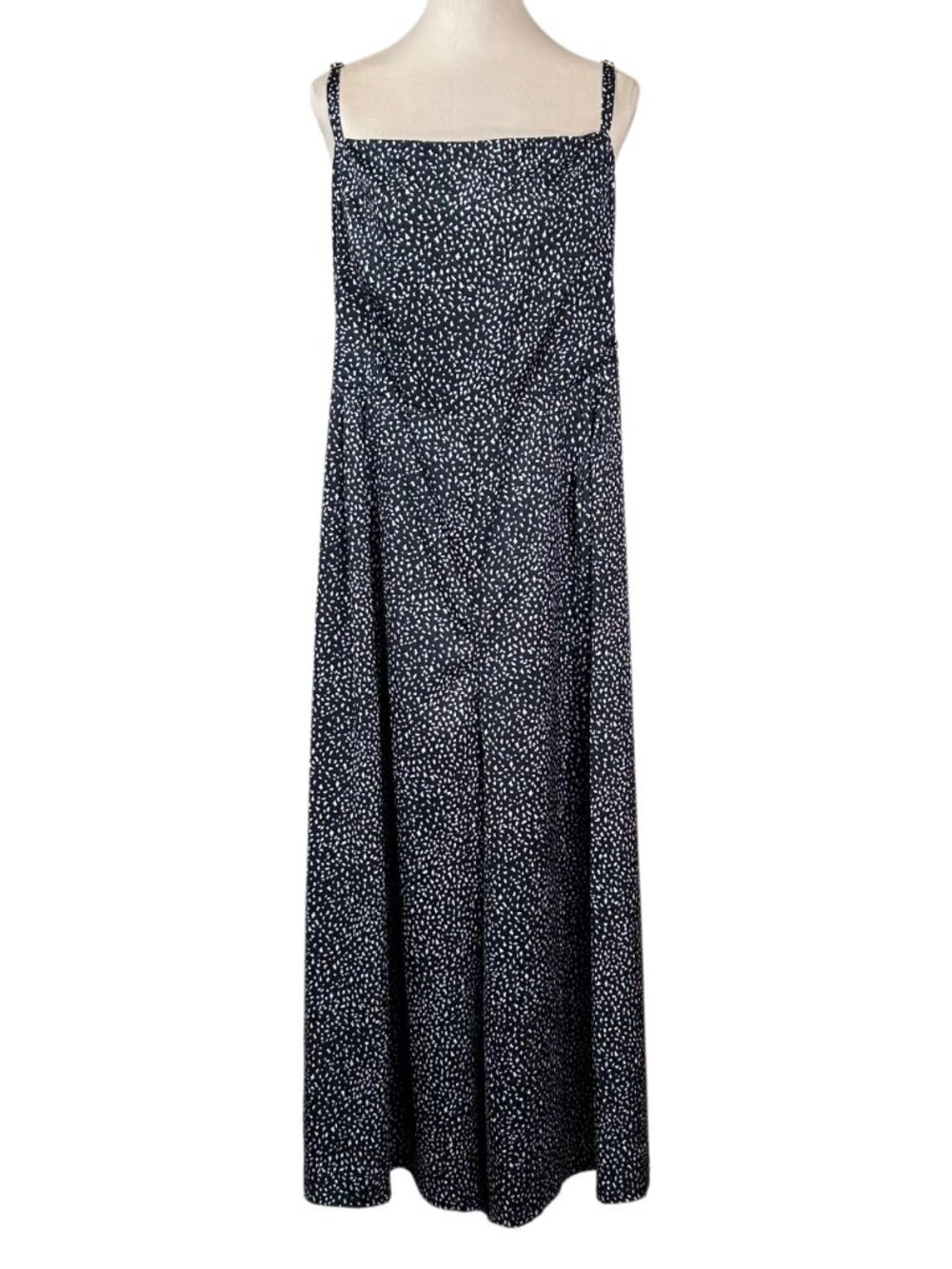 Hutch Anthropologie Black White Wide Leg Jumpsuit Size 24W